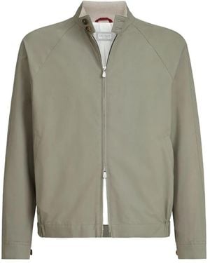 Brunello Cucinelli Cotton-Blend Water-Resistant Jacket - Green