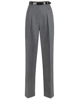 Elisabetta Franchi Wool Pants - Gray