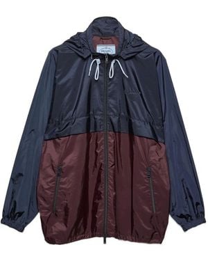 Prada Re-Nylon Blouson Jacket - Blue