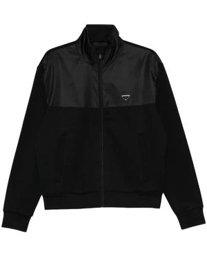 Prada Cotton And Re-Nylon Jacket - Black