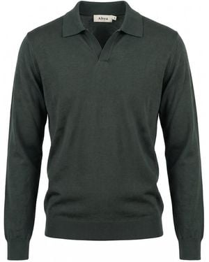 Altea 'Pierre' Polo Neck Jumper - Green