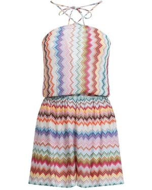 Missoni Combinaison À Motif Zigzag - White