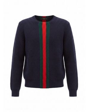 Gucci Round Neck Sweater - Blue