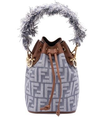 Fendi Mini 'Ff Mon Tresor' Bucket Bag - White