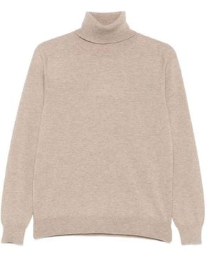 Malo Long Sleeve Crew-Neck Sweater - Natural