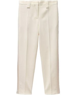 Versace Stretch Wool Pants - White