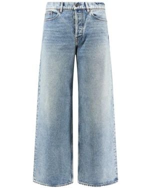 Golden Goose Light Denim Parker Wide-Leg Jeans - Blue