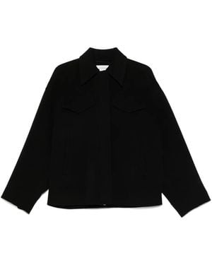 Sportmax Structured Oversized Wool Jacket - Black