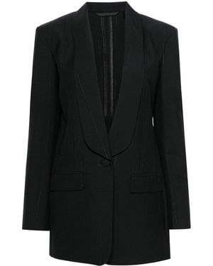 Givenchy Lurex Stripes Blazer - Black