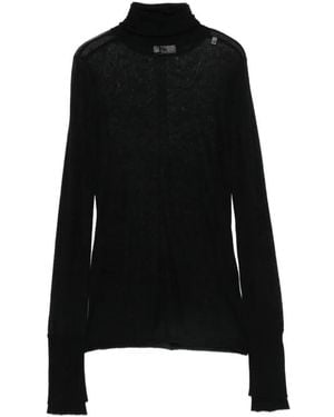 Elisabetta Franchi Openwork Jumper - Black
