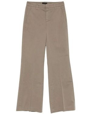Dondup 'Janice' Wide Leg Pants - Natural