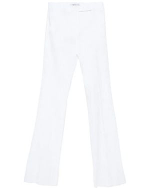 Max Mara Cotton Trousers - White
