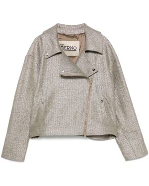 Herno Biker Jacket - Natural
