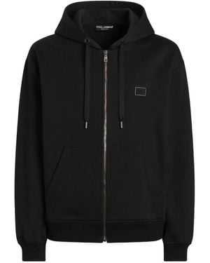 Dolce & Gabbana Hooded Sweatshirt - Black