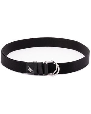 Prada Woven Nylon Belt - Black