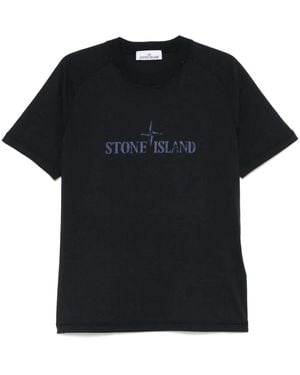 【Stone 】LuisaViaRoma short sleeve t-shirt Stone Island Luisaviaroma Short Sleeve T-shirt in Gray for