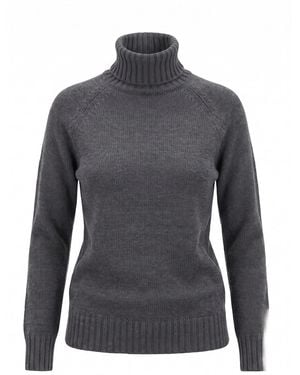 Drumohr Turtle Neck Sweater - Gray