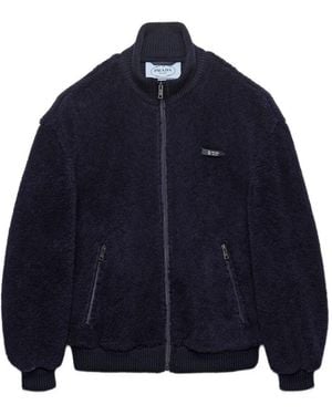 Prada Zip-Up Fleece Jacket - Blue