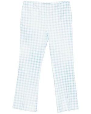 Ermanno Scervino Cropped Flare Trousers - Blue