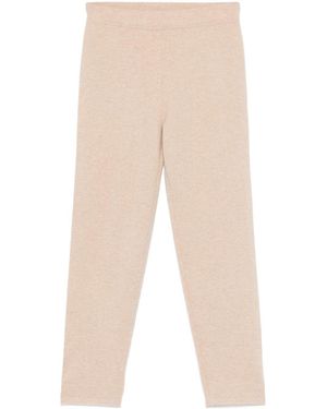 Max Mara `Larix` Knit Trousers - Natural