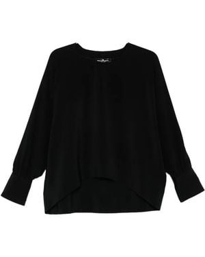 Ermanno Scervino Cuffed Blouse - Black