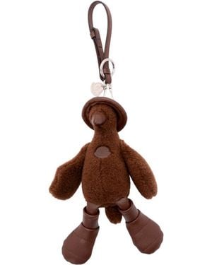 Moncler 'Duck' Key Ring - Brown