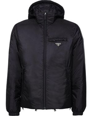 Prada Re-Nylon Puffer Jacket - Black