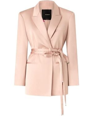 Pinko Rapa Belted Wrap Jacket - Pink