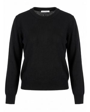 Patrizia Pepe Round Neck Jumper - Black