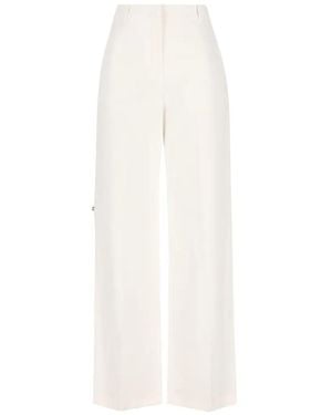 Fendi Cotton Trousers - White