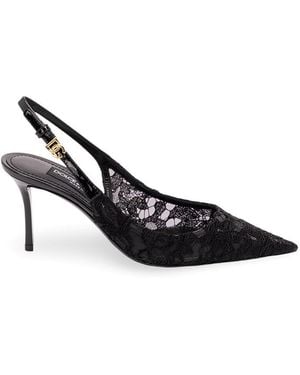 Dolce & Gabbana Dolce & Gabbana Lace Slingback - White