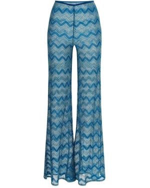 Missoni Flare Cover-Up Trousers - Blue