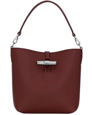 Longchamp 'Le Roseau' Extra Small Bucket Bag - Purple