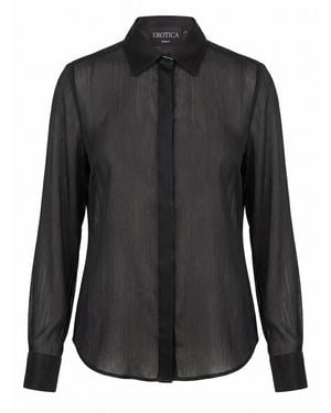 Dondup Chiffon Shirt - Black