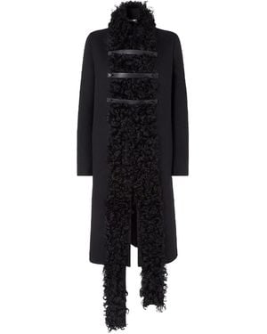 Fendi Coat Double Breasted - Black