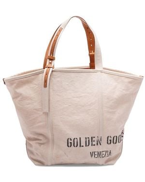 Golden Goose '24.7 Ew' Canvas Shopping Bag - Pink