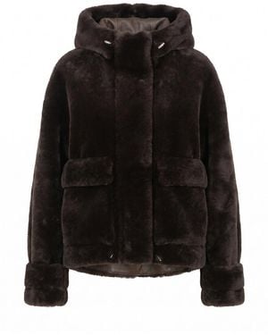 Blancha Shearling Jacket - Black