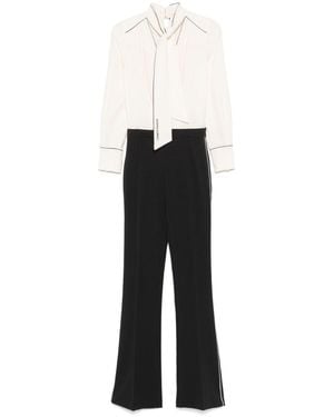 Elisabetta Franchi Georgette Jumpsuit - White