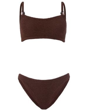 Hunza G 'Cassie' Beaded Bikini - Brown
