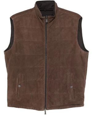Barba Napoli Reversible Vest - Brown