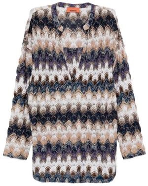 Missoni Zigzag Metallic Blouse - White