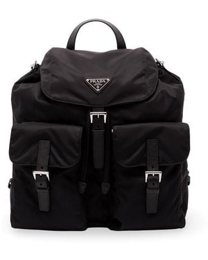 Prada Re-Nylon Backpack - Black