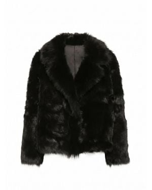 Blancha Shearling Jacket - Black