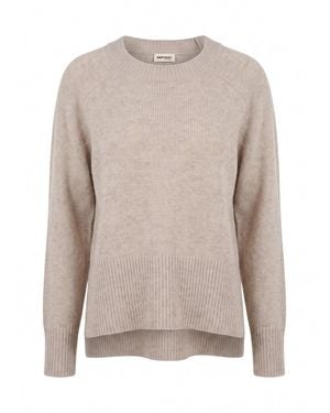 Not Shy 'Xenia' Round Neck Jumper - Natural