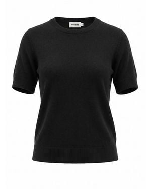 Not Shy 'Sidonie' Round Neck Jumper - Black