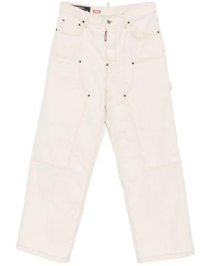 DSquared² Baggy 'Carpenter' Jeans - White