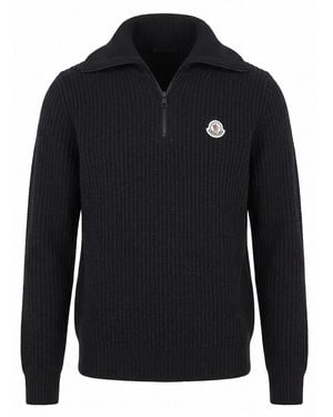 Moncler Turtle Neck Jumper - Blue