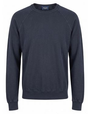 Drumohr Long Sleeve Logo Jumper - Blue