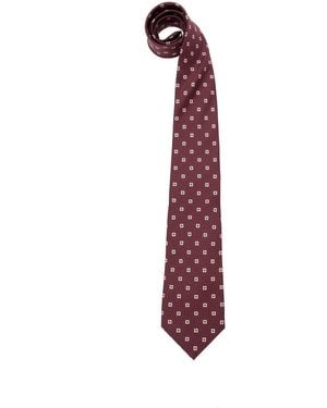 Saint Laurent Wide Tie - Purple