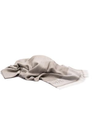 Patrizia Pepe Fringed Square Scarf - White